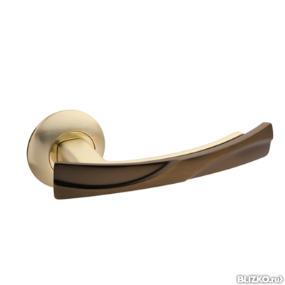 Ручки раздельные Apecs Premier H-0597-Z-GM/CF матовое золото/кофе