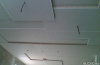 Монтаж трёхуровнего потолка из гкл с прямолинейными элементами