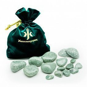 Мини-набор из жадеита "КОЛИБРИ" 16 камней