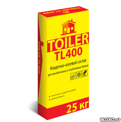 Кладочно-клеевой состав TOILER TL 400 -25 кг