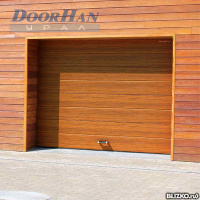 Ворота гаражные секционные DoorHan RSD01SС №2 2500x2215 золотой дуб