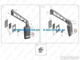 Светоотражатель зеркала заднего вида для YUTONG ZK6122H9