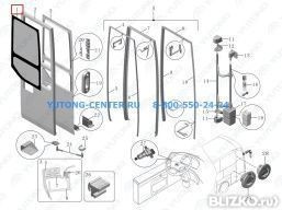 Стекло передней пассажирской двери для YUTONG ZK6122H9