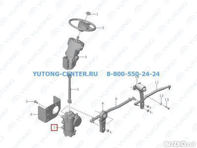 Рулевой редуктор YUTONG ZK6122H9 (3401-00669)