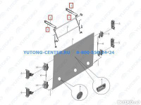 Газовый упор бокового люка для YUTONG ZK6122H9