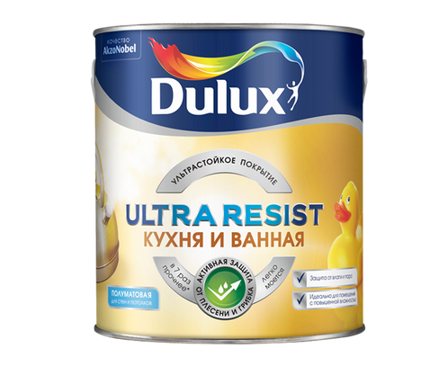 Ultra resist dulux кухня и ванная полуматовая краска