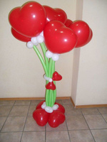 Букет из воздушных шаров ко Дню влюбленных