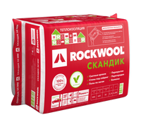 Утеплитель базальтовый ROCKWOOL Лайт Батс Скандик 800х600х50 мм