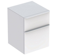 Шкаф Geberit 500.357.00.1 SMYLE Square /45x60x47/ боковой, 2 ящика (белый глянцевый)