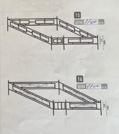 Оградки ритуальные кованые 15 и 16