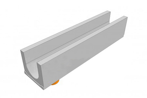 Лоток водоотводный бетонный DRENLINE Standart DN150 1000х230х190мм 57кг