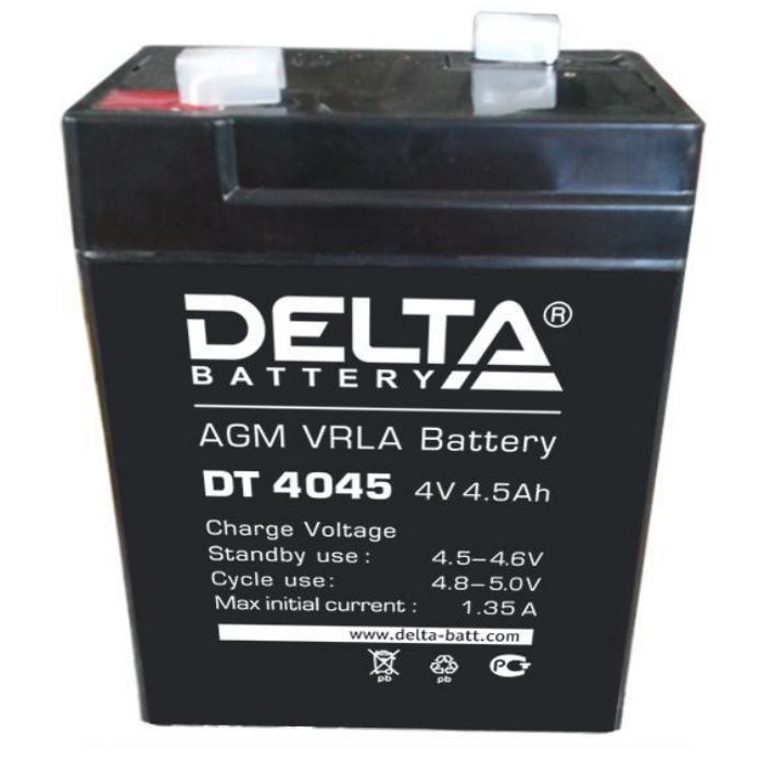 Аккумулятор 4 года. Delta DT 4045 (47 мм). Аккумуляторная батарея Delta DT 401 (4v / 1ah). Аккумулятор Delta DT 4045 (47). Аккумулятор для ИБП 4v - 1 а/ч 