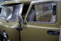 Электростеклоподъемники УАЗ 452 с цельным стеклом (установочный комплект)