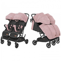 Детская прогулочная коляска Carrello Presto Duo цвет розовый