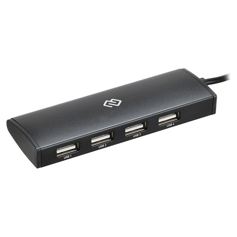 Концентратор USB-C HUB 4-port Digma HUB-4U2.0-UC-B