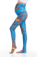 Леггинсы для беременных Panaji L, голубой YogaZa
