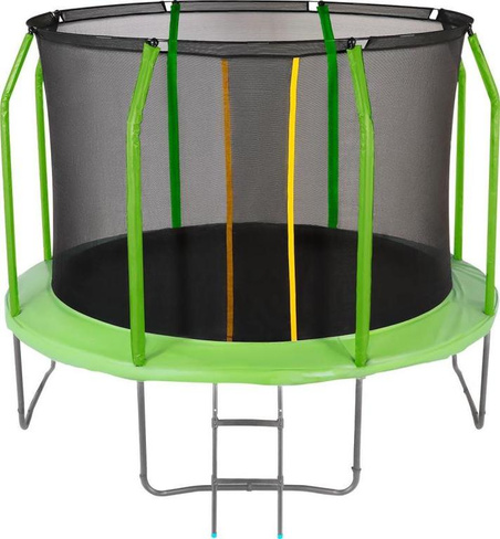 Батут JUMPY Premium 10 FT 3,05 м с лестницей и сеткой Green