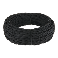 Werkel Retro черный кабель витой 3х1,5 бухта 50 м Retro Кабель