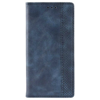 Чехол-книжка для Samsung S24 Ultra Premium №2, синий искусственная кожа