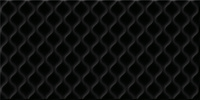 Керамическая плитка настенная Deco рельеф, черный, 29,8x59,8, DEL2