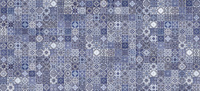 Плитка настенная Hammam рельеф 20x44 голубой, HAG041D