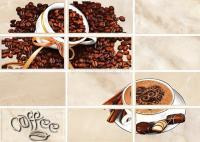 Декор Latte Coffe 1 25х35 светло-бежевый, LT2M301
