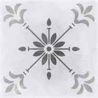 Керамогранит Motley пэчворк, цветы, серый, 29,8x29,8, MO4A095
