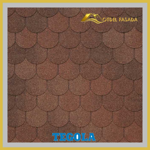 Гибкая черепица TEGOLA ASSISI Terracotta 420 2,9 м2