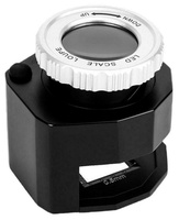 Лупа Kromatech часовая измерительная контактная 30х, 27 мм, с подсветкой, ультрафиолет (6 LED) TH-9006A Kromatech (Крома