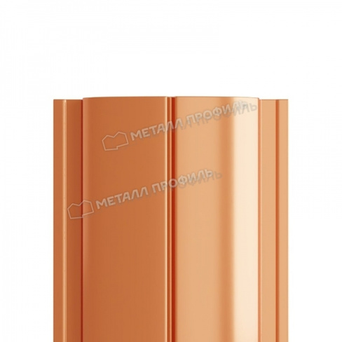 Металл Профиль Штакетник металлический МП ELLIPSE-T 19х126 (AGNETA-03-CopperCopper-0.5)