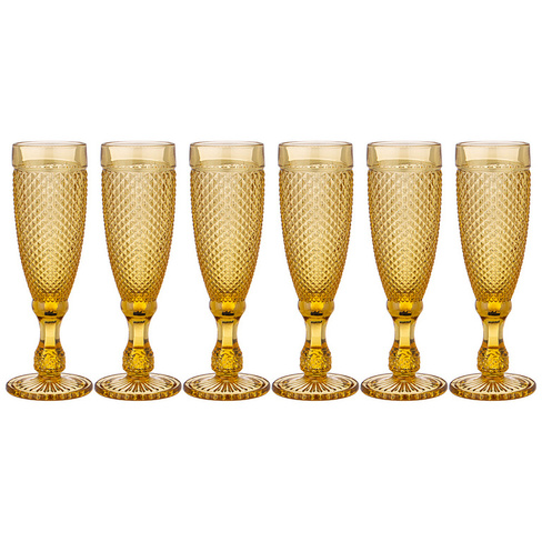 Набор бокалов для шампанского Гранат (150 мл - 6 шт)