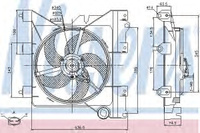 Вентилятор двигателя CITROEN BERLINGO, PEUGEOT PARTNER МКПП 85316