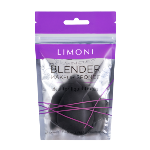 Спонж для макияжа черный, Limoni LIMONI