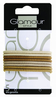Inter-Vion Glamour Style Резинки для волос без металлического соединения, 8 шт