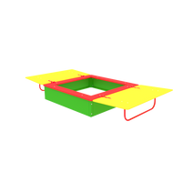 Песочница с крышками низ металл ИО.01.3.2