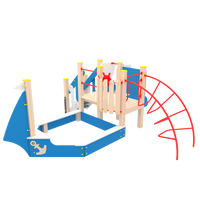 Песочница с горкой Яхта ДИК.04Д.7