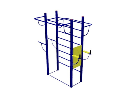 Комбинированная шведская стенка с турниками и брусьями СО.01.06 ООО Сибстр