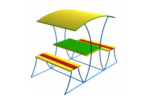 Столик со скамьями 5 ОДБ.02.05