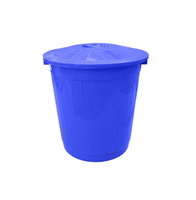 Бак пластиковый с крышкой 60 л синий