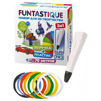 Funtastique Cleo + PLA-пластик 7 цветов FPN04W-PLA-7