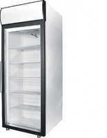 Шкаф холодильный DM107-S белый, обрамл.черн, новый испаритель (Grey Line)