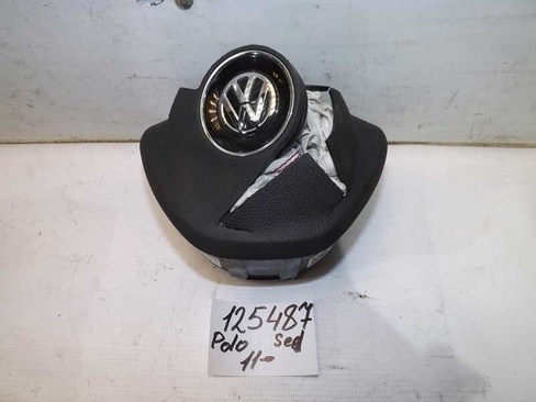 Подушка безопасности в рулевое колесо Volkswagen Polo (Sed RUS) 2010-2020 (125487СВ) Оригинальный номер 6C0880201B