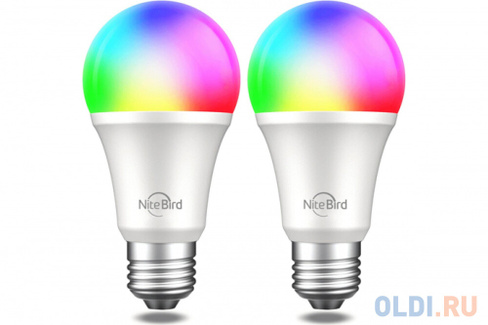 Комплект умных ламп Nitebird Smart bulb 2 шт., цвет мульти