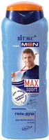 Витэкс For Men Гель-душ мужской для мытья волос и тела MAXsport "Сила, энергия, свежесть", 400 мл