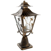 Feron светильник садово-парковый PL634 11644, E27, 60 Вт, цвет арматуры: черное золото, цвет плафона бесцветный