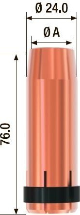 Газовое сопло FUBAG FB 500 FB500.N.16.0 (2 шт.) [FB500.N.16.0]