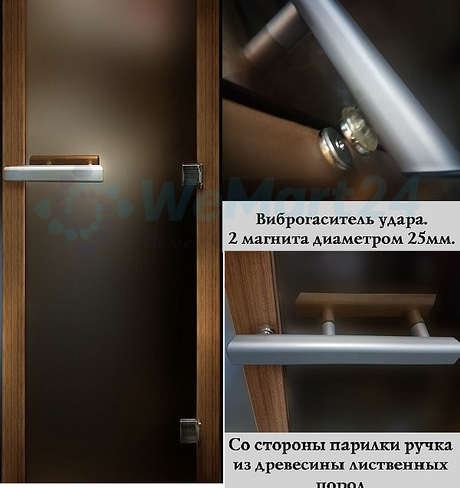 Дверь PREMIUM GLASS Графит матовое 190x70 Основная серия