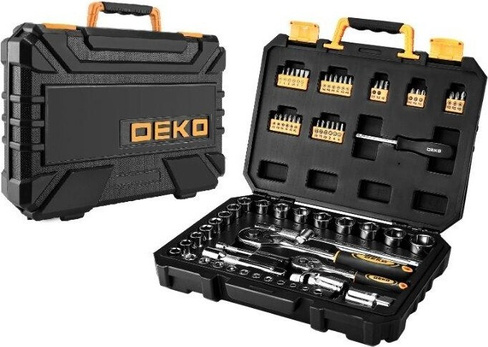 Набор инструментов DEKO DKMT72 для авто в чемодане (72 предмета) [065-0734]