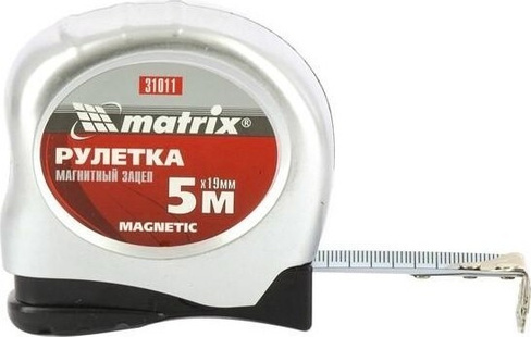 Рулетка MATRIX 5 мх19 мм magnetic, магнитный зацеп// [31011]