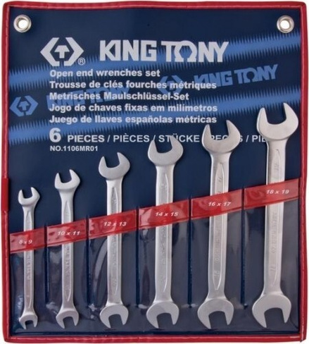 Набор ключей рожковых KING TONY 1106MR01 6 предметов
